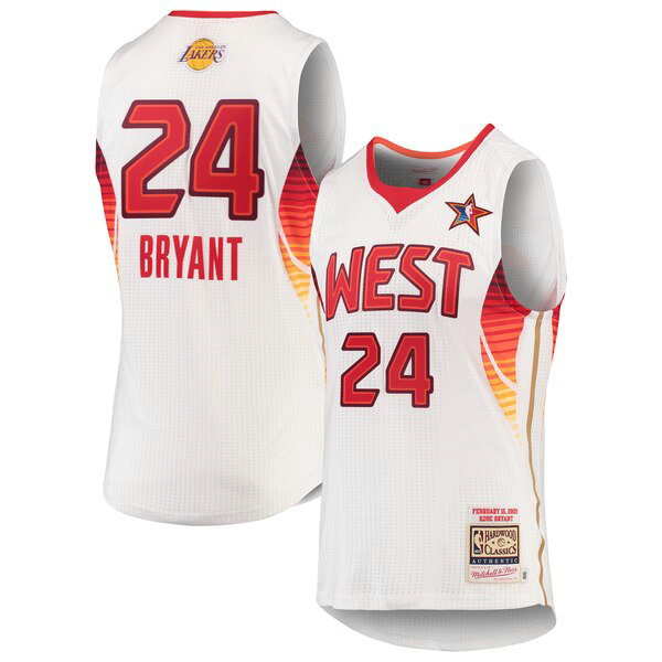 Maillot Los Angeles Lakers Homme Kobe Bryant 24 2009 Blanc
